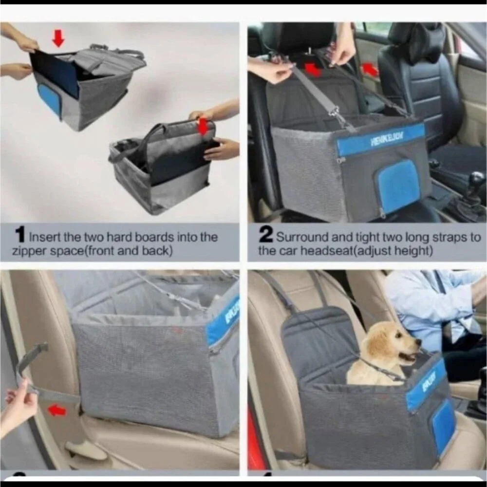 Henkelion Dog Booster Seat Pet Car Duffle Bag